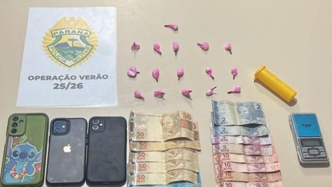 Ação da Polícia Militar em Pontal do Paraná — Foto: Governo do Paraná