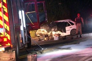 Acidente em Almirante Tamandaré — Foto: Foto: Reprodução/Rede Massa