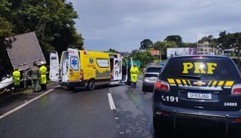 Acidente na BR-277 — Foto: O Paraná – Jornal de Fato