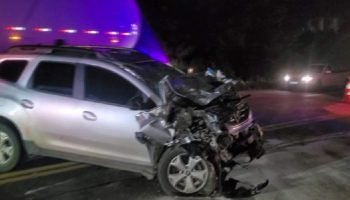 Viatura e caminhonete se envolvem em grave acidente na Rodovia dos Minérios — Fo