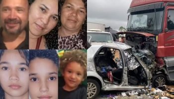 Família morre em trágico acidente na BR-251, no Norte de Minas Gerais — Foto: Fa