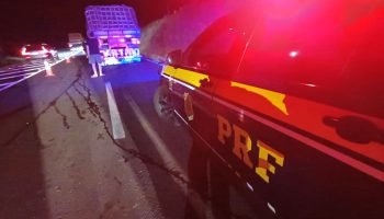 Acidente no trevo de Imbituva — Foto: Foto: Divulgação/PRF