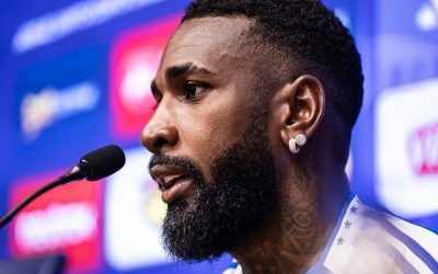 Gerson na apresentação no Cruzeiro — Foto: Gustavo Aleixo/CruzeiroGerson na apre