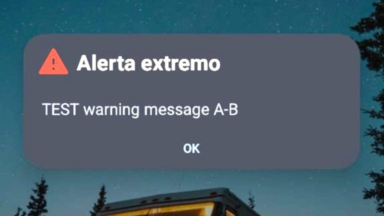 Alerta extremo nos celulares continua gerando mistério. — Foto: “Alerta extremo”