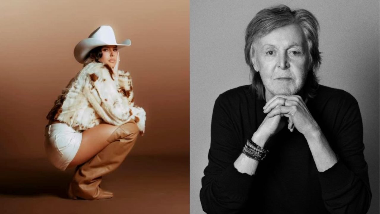 Montagem com fotos de Ana Castela e Paul McCartney — Foto: 1 de 1 Montagem com f