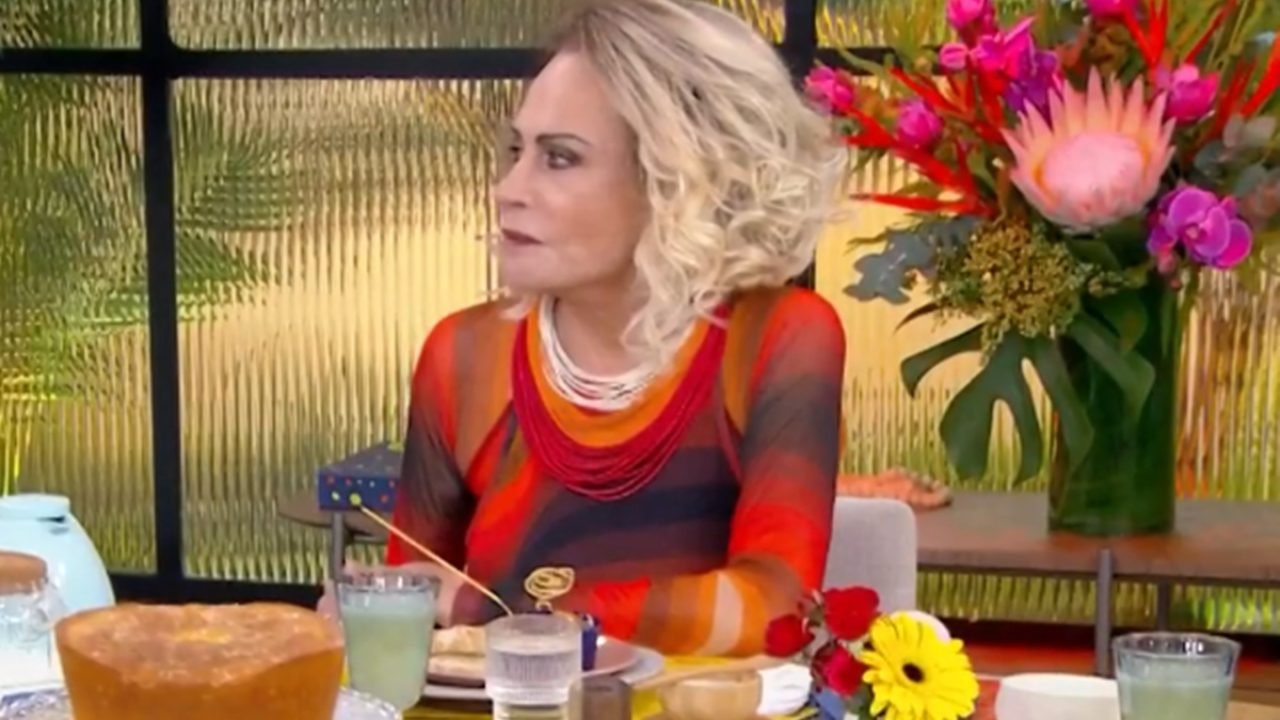 Foto: 1 de 1 Imagem colorida de Ana Maria Braga no Mais Você - Metrópoles - Foto