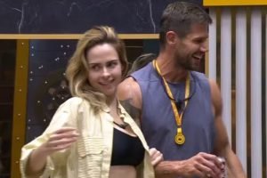 Foto: 1 de 1 Imagem colorida de Ana Paula e Jonas no BBB 26 - Metrópoles - Foto: