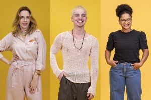 Montagem de imagens Ana Paula, Juliano e Milena, os finalistas do BBB 26 — Foto: