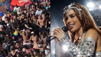 Foto: 1 de 1 "Loucura" e "Caos" na Pipoca de Anitta no Carnaval de Salvador - Fo