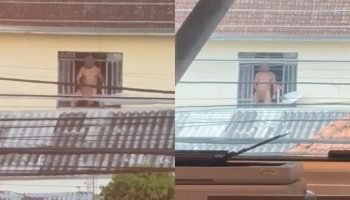 Denunciantes flagraram morador em atos libidinosos na janela do apartamento — Fo