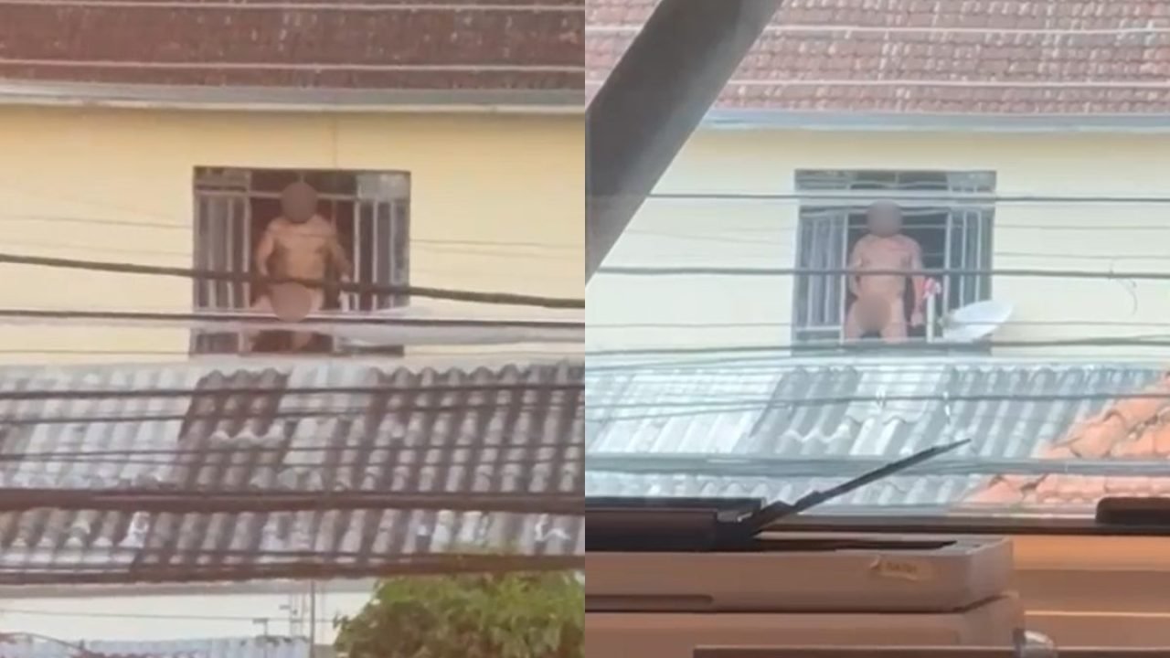 Denunciantes flagraram morador em atos libidinosos na janela do apartamento — Fo