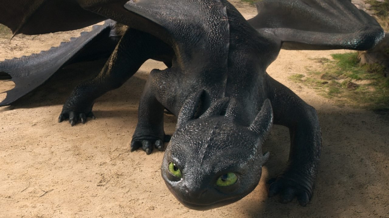 Dragão Fúria da Noite, Banguela, no live-action Como Treinar o Seu Dragão — Foto