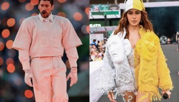 Bad Bunny e Anitta — Foto: 1 de 1 Bad Bunny e Anitta - Foto: Bob Kupbens/Icon Sp