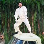 Foto: 1 de 1 Bad Bunny em show no Super Bowl - Metrópoles - Foto: Kindell Buchan