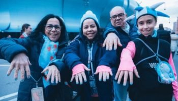 Torcedores do Celta de Vigo com as unhas pintadas — Foto: Divulgação/Celta de Vi