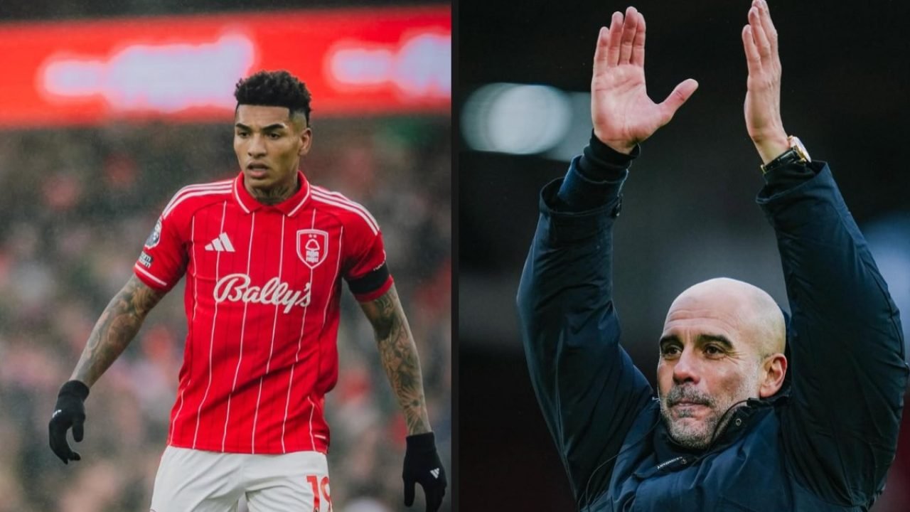 Igor Jesus em ação — Foto: Reprodução / @igorjesus0 e @mancityIgor Jesus recebeu