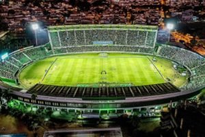 Brinco de Ouro recebe Guarani x Santos — Foto: Reprodução/@drone_lyBrinco de Our