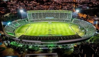 Brinco de Ouro recebe Guarani x Santos — Foto: Reprodução/@drone_lyBrinco de Our