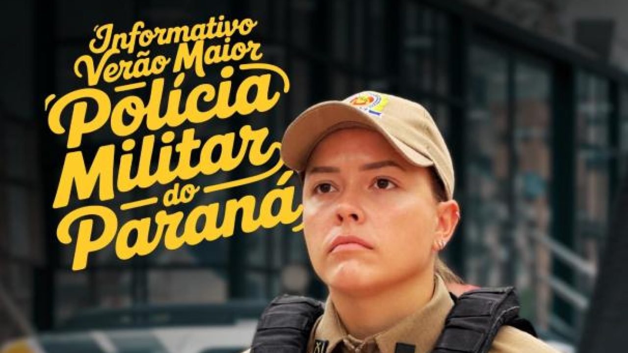 Informativo Operação Verão da PMPR — Foto: Governo do Paraná