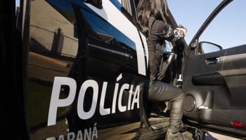 Foto da casa lotérica onde ocorreu o furto — Foto: Governo do Paraná