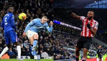 Haaland e Igor Thiago — Foto: Reprodução - @ErlingHaaland / Reprodução - @Brentf