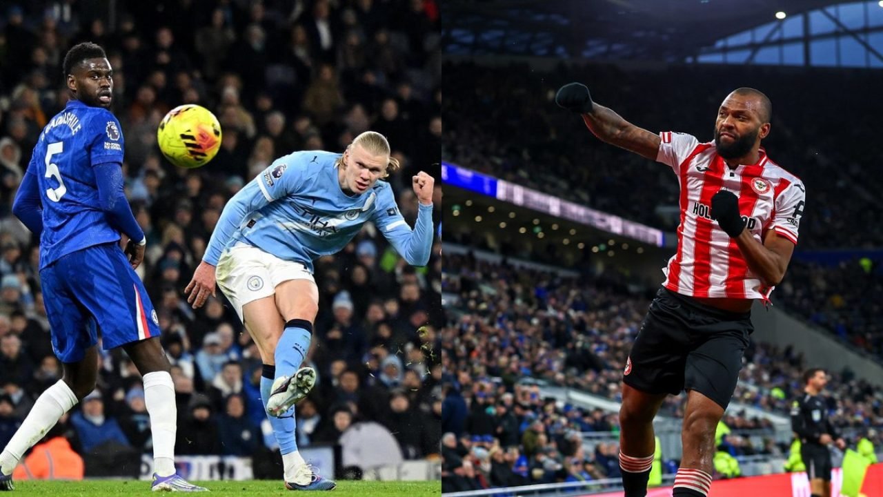 Haaland e Igor Thiago — Foto: Reprodução - @ErlingHaaland / Reprodução - @Brentf