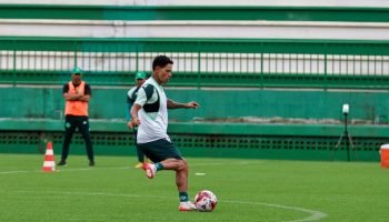 Giovanni Augusto durante treino da Chapecoense — Foto: Luiz Ferrazzo / ACFGiovan