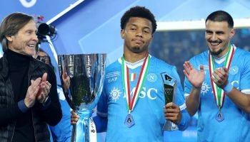 Foto: Reprodução/XDavid Neres brilhou com dois gols na decisão da Supercopa Ital