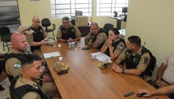 Comandante-Geral da PMPR se reúne com oficiais para alinhamento do policiamento