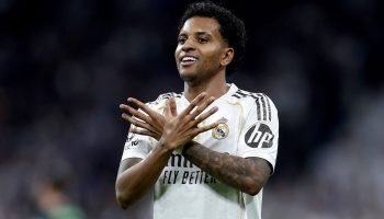 Rodrygo voltou a marcar pelo Real Madrid — Foto: Reprodução/XRodrygo voltou a ma