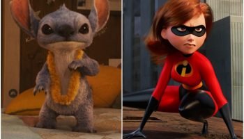 Foto: 1 de 1 Montagem com fotos coloridas dos filmes Lilo & Stitch e Os Incrívei