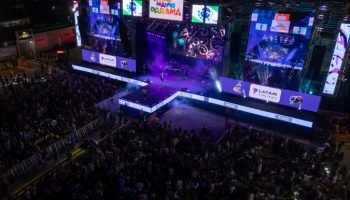 Shows no Centro de Eventos Marissol, em Pontal do Paraná — Foto: Governo do Para