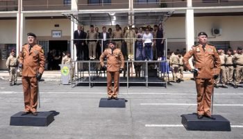 Cerimônia de passagem de comando do CPE no Quartel do Comando-Geral da PMPR. — F