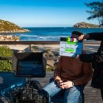 Bastidores do filme “É linda! Quero te proteger”. Foto: Divulgação.