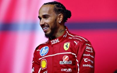 Lewis Hamilton — Foto: Reprodução/XLewis Hamilton chegou à Ferrari na última tem