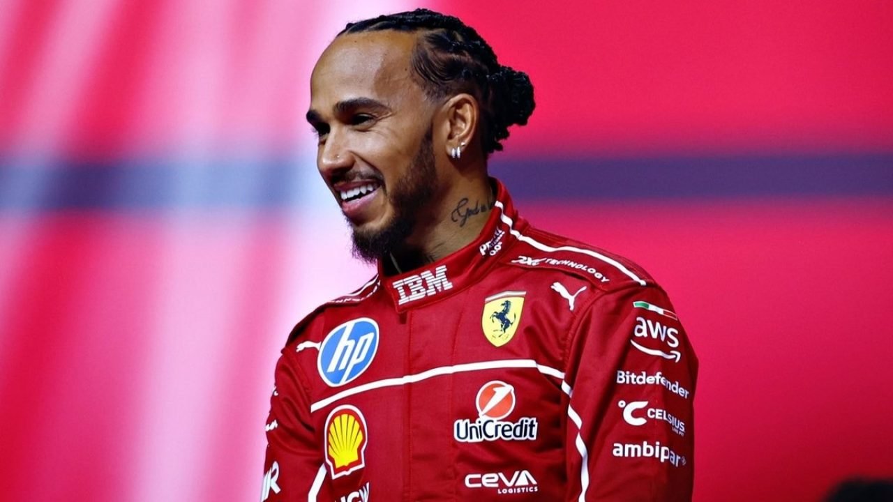 Lewis Hamilton — Foto: Reprodução/XLewis Hamilton chegou à Ferrari na última tem
