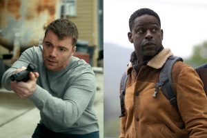 Montagem de imagens mostra cena das séries O Agente Noturno (à esquerda) — Foto: