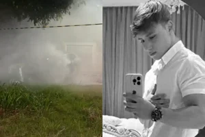 Foto: Vítima foi identificada como Leonardo Meine (Foto: Reprodução/Catve/Notíci