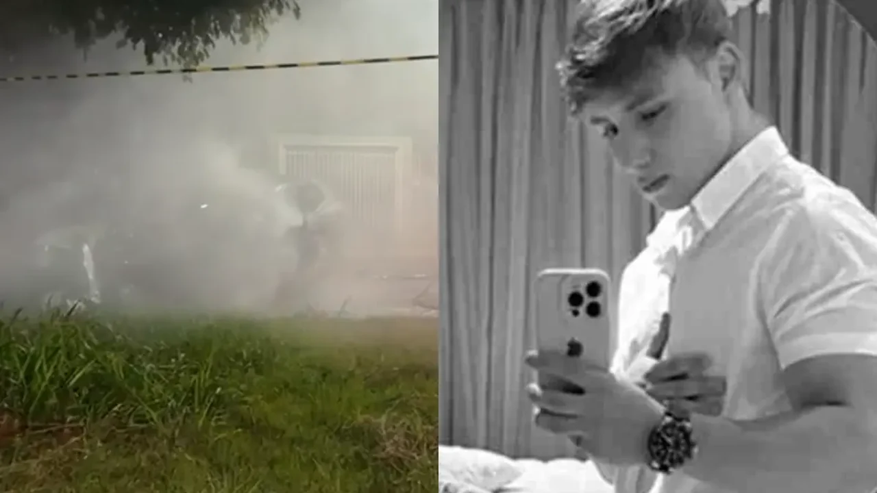 Foto: Vítima foi identificada como Leonardo Meine (Foto: Reprodução/Catve/Notíci