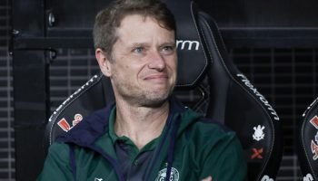Sao Paulo, Brazil. 11th Mar, 2026. Coritiba's coach, Fernando Seabra, during the match against Corinthians for the 5th round of the Brazilian Championship, at Neo Quimica Arena, in the east zone of Sao Paulo, this Wednesday, March 11, 2026. Credit: Brazil