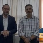 Francischinis assumindo a presidência do PL curitibano e o vereador Olimpio Araujo, ex-presidente do diretório local (Colagem)