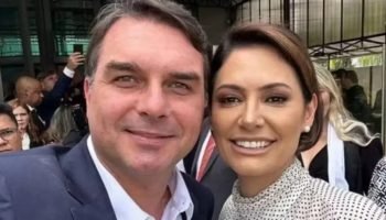 flavio-bolsonaro-e-michelle-gravam-juntos