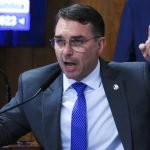 Brasília (DF) 19/11/2024 Senador, Flávio Bolsonaro, na comissão de segurança do Senado. Senador falou que pensar em Matar não é crime" Foto Lula Marques/ Agência Brasil