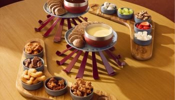 Entre as opções disponíveis está o fondue de queijo. — Foto: Entre as opções dis