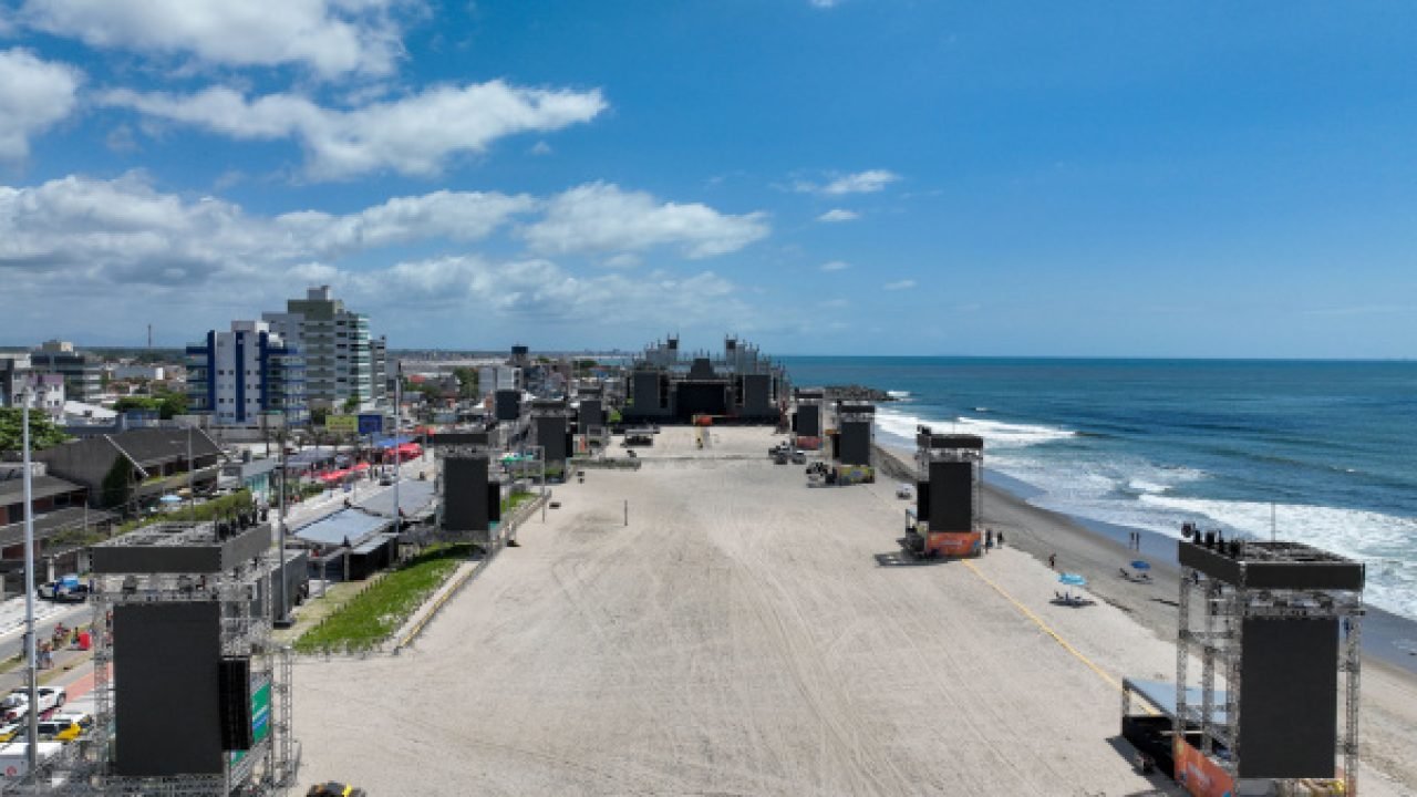 Arena do Verão Maior Paraná em Caiobá — Foto: Governo do Paraná