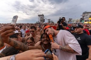 Banda Jeito Moleque no Verão Maior Paraná — Foto: Governo do Paraná