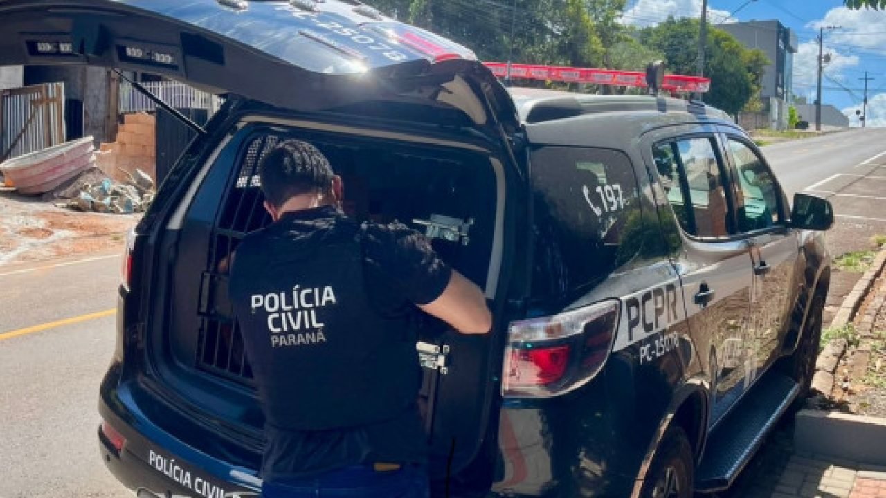 Prisão de foragido em Francisco Beltrão — Foto: Governo do Paraná