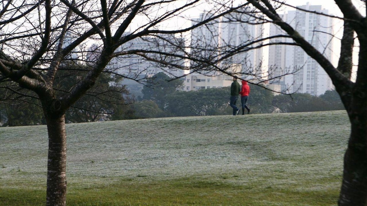 Frio no Paraná — Foto: Foto: Geraldo Bubniak/ANPr
