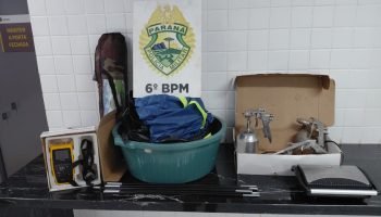 Polícia Militar recupera objetos furtados em Cascavel — Foto: O Paraná – Jornal