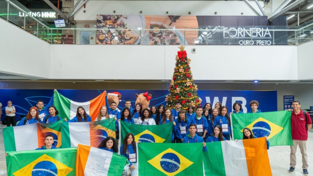 Estudantes do Paraná viajam para a Irlanda — Foto: Governo do Paraná
